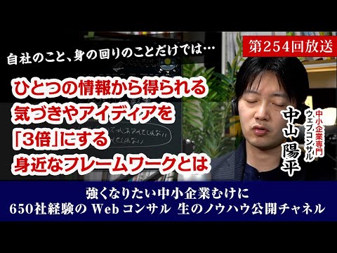 第254回：1つのニュースから得られる気づきやアイディアを3倍にする身近なフレームワークとは