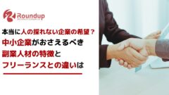 副業人材は本当にこれからの希望?中小企業がおさえるべき特徴とは