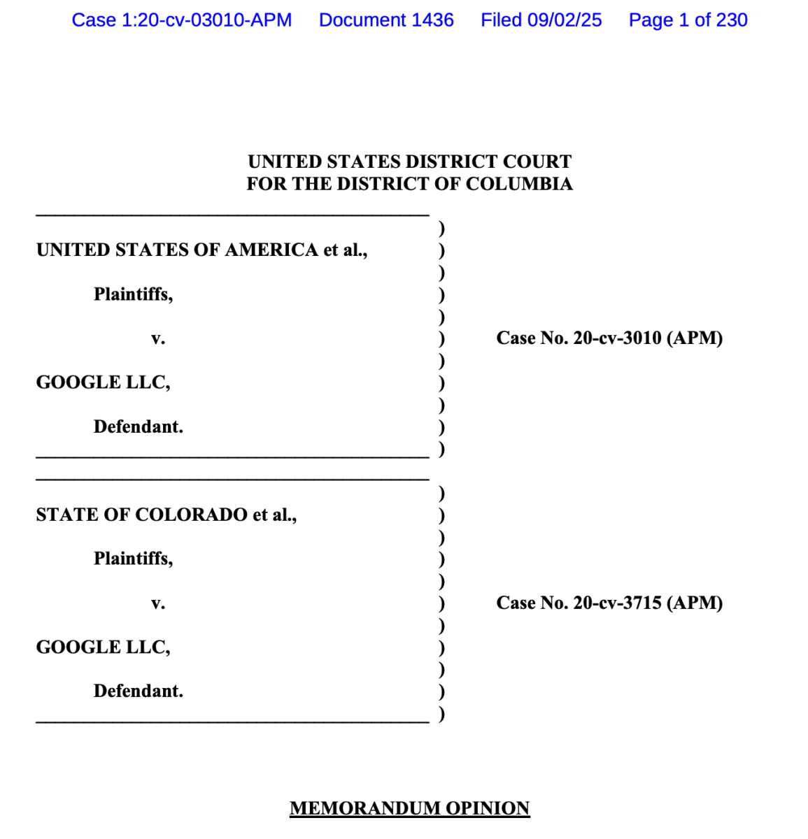 UNITED STATES DISTRICT COURT FOR THE DISTRICT OF COLUMBIA 公開中Webマーケティングコンサルノウハウ集