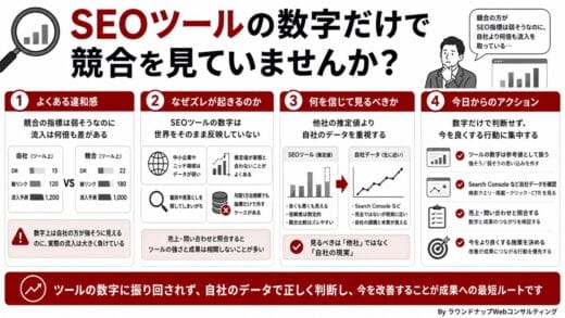 SEO競合調査ツールの数字はどこまで信じて良いのでしょうか？