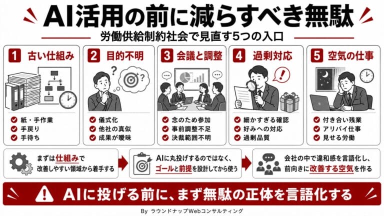 第595回：労働供給制約社会に備えて…どこを業務効率化すればいい？「未来予測2040」からムダの代表例を押さえる