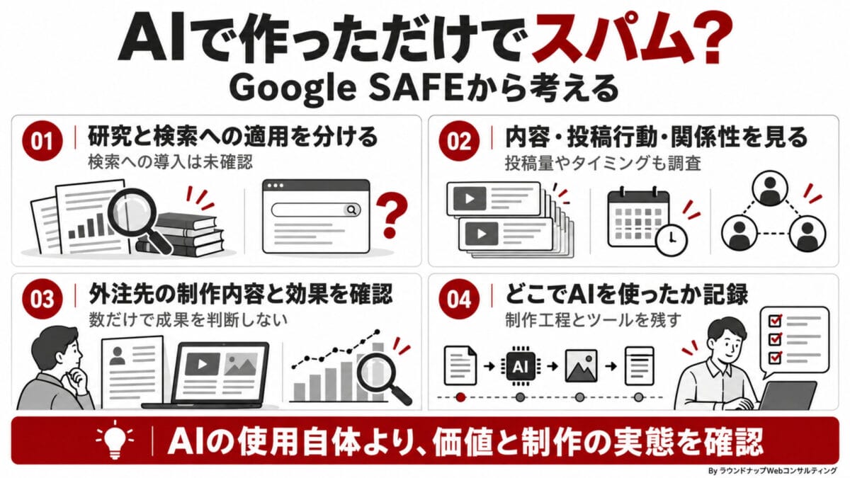 第604回:Google SAFEとは?AIをコンテンツ作成に使う際に抑えるべきGoogleの動きとは