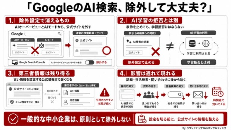 第598回：GoogleのAI検索から自社サイトを除外すべき？AIオーバービュー・AIモードの判断軸